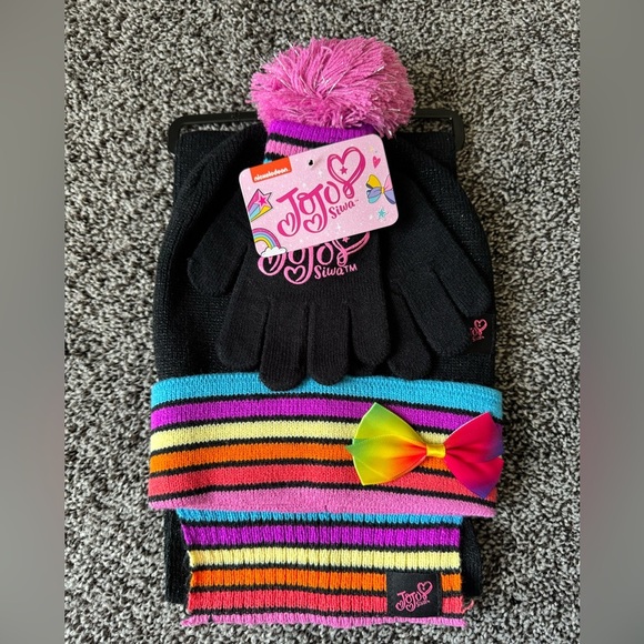 Other - JoJo Siwa scarf,hat,glove set, NEW